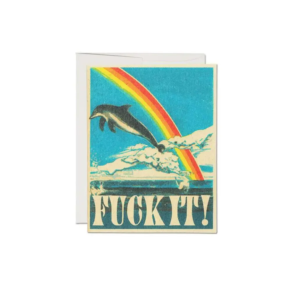 Dolphin encouragement greeting card